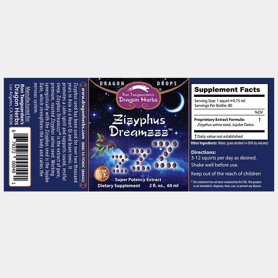 Dragon Herbs Zizyphus Dreamzzz Drops 2 oz