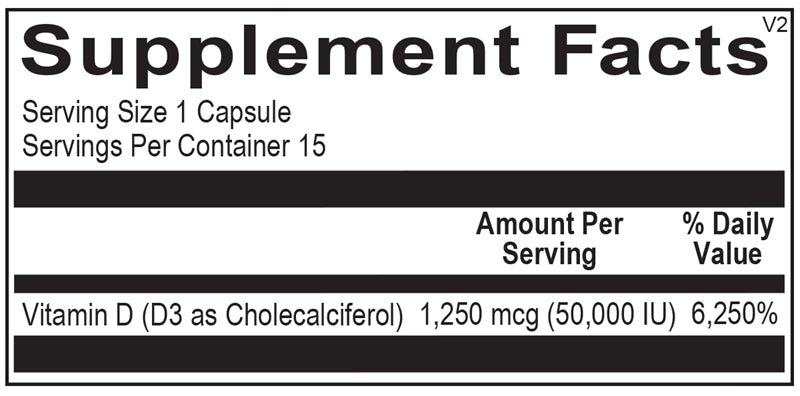 Ortho Molecular Vitamin D3 50,000 IU - 15ct
