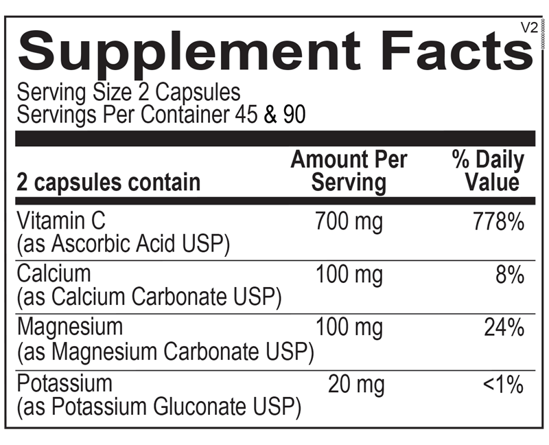 Ortho Molecular Buffered C Capsules -90ct