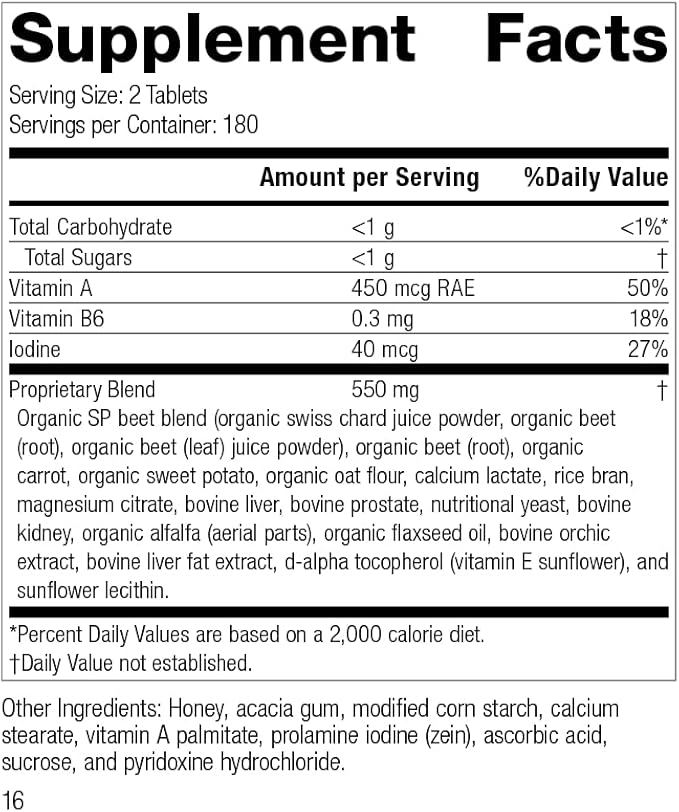 Standard Process A-F Betafood 180ct