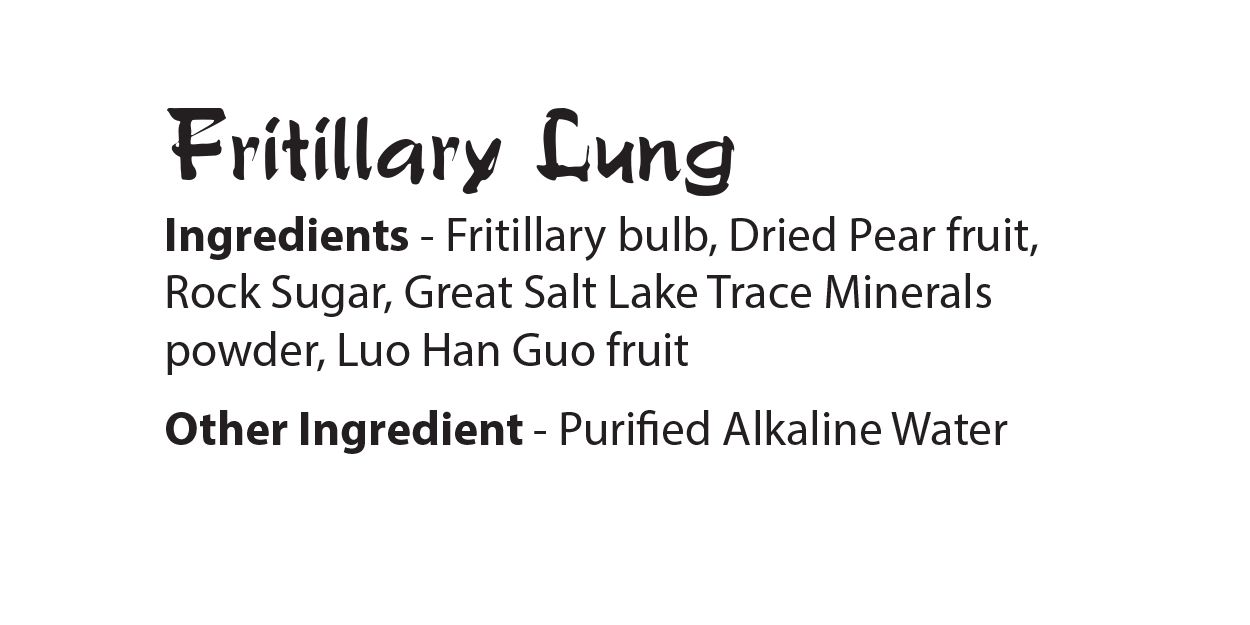 Dragon Herbs Fritillary Lung Herbal Elixer Tea - 1 pouch