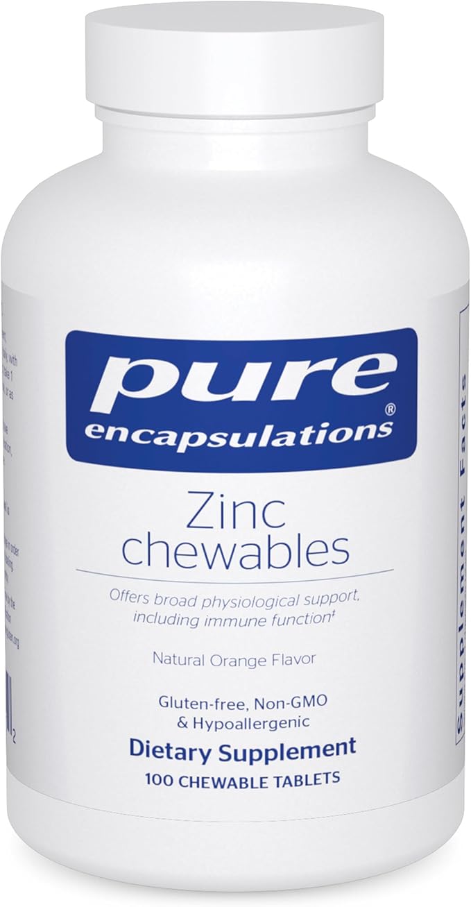 Pure Encapsulations Zinc Chewables 100ct