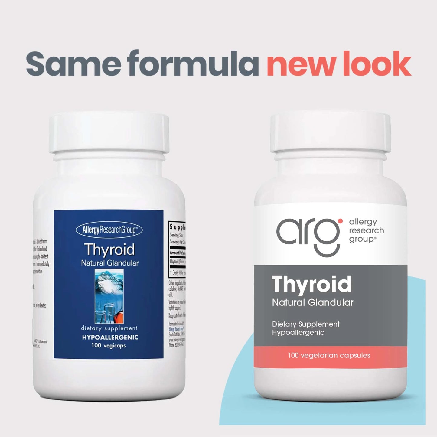 Allergy Research Group Thyroid Natural Glandular -100ct