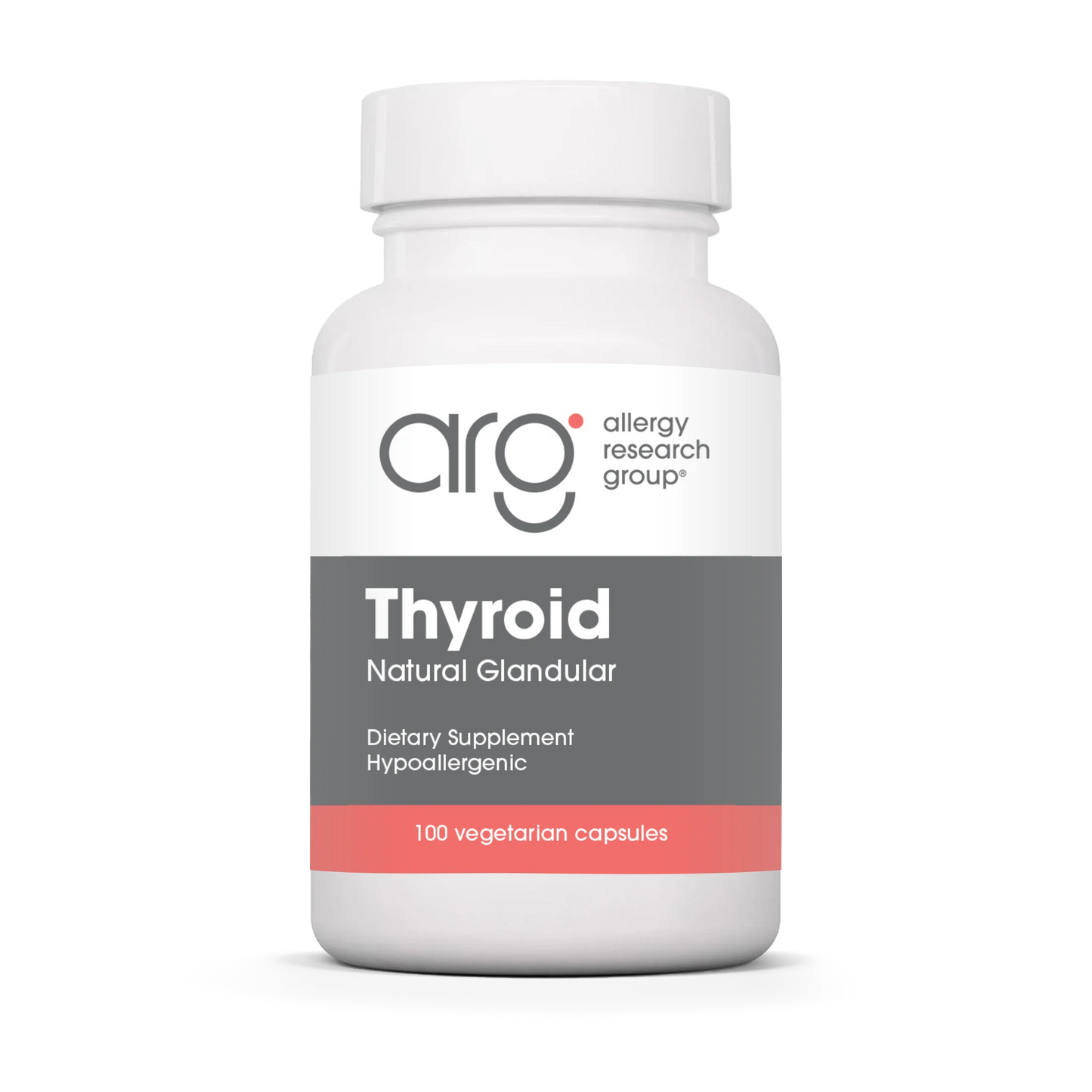 Allergy Research Group Thyroid Natural Glandular -100ct
