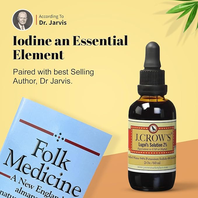 J.CROW'S® Lugol's Solution of Iodine 2% 2oz