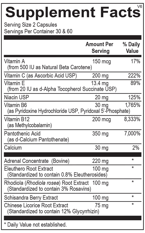 Ortho Molecular Adren-All 60ct