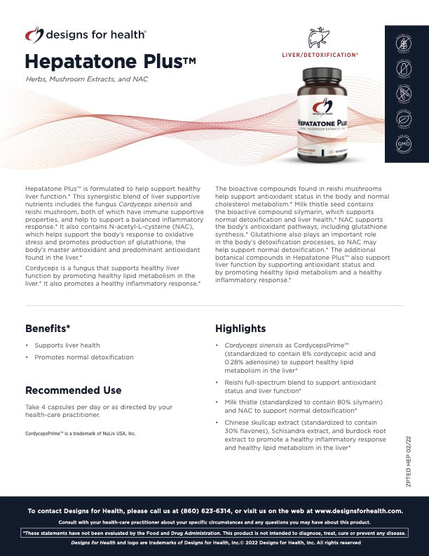 Designs for Health Hepatatone Plus™ -120ct
