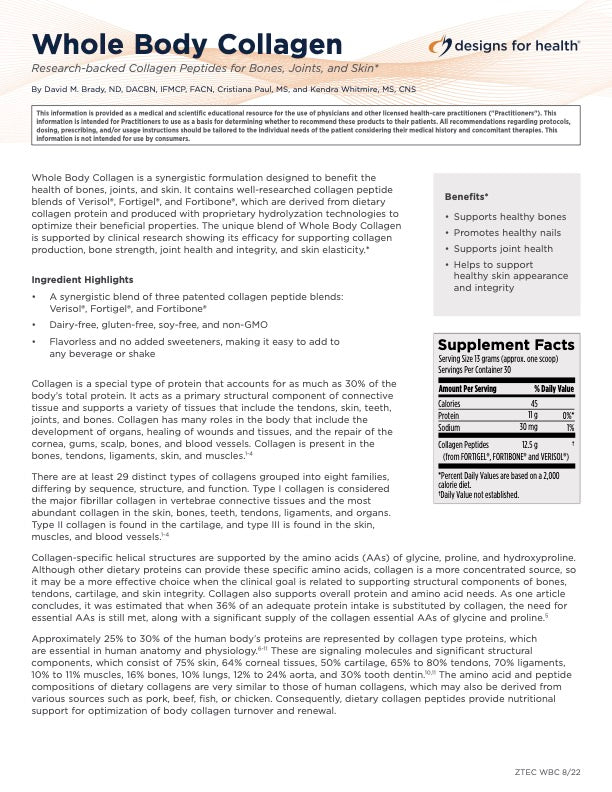 Designs for Health Whole Body Collagen®