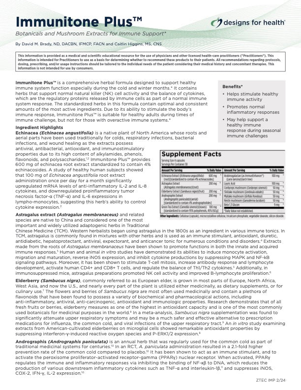Designs for Health Immunitone Plus™