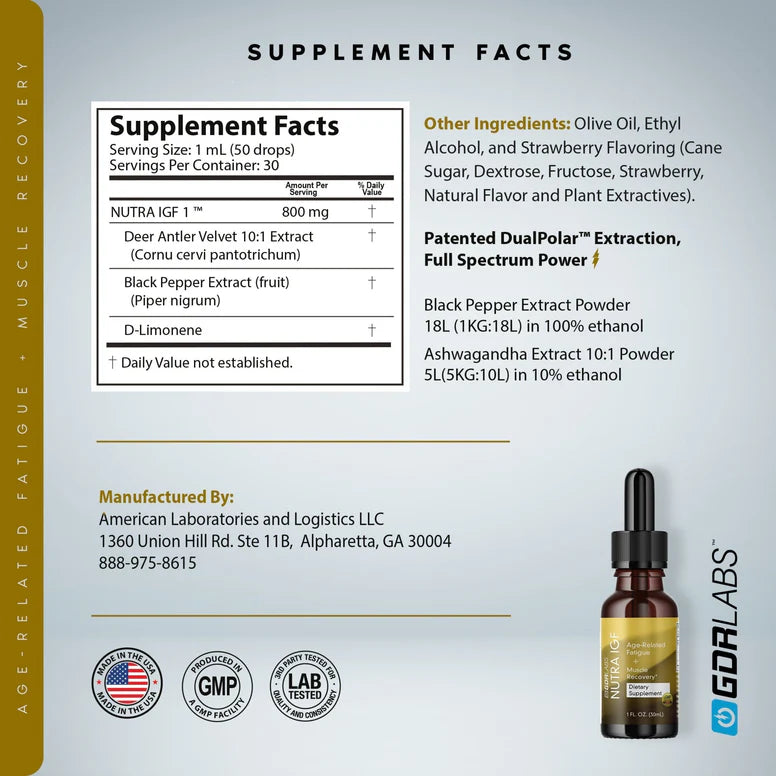 GDRLabs Nutra IGF 1fl oz