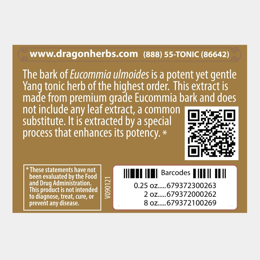 Dragon Herbs Eucommia Bark 2fl oz