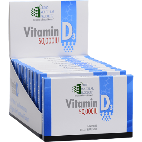 Ortho Molecular Vitamin D3 50,000 IU - 15ct