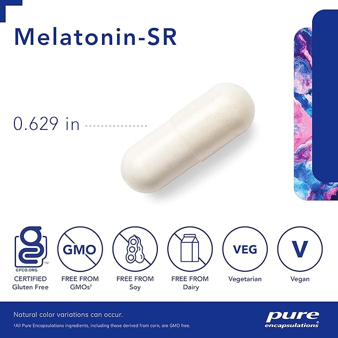 Pure Encapsulations Melatonin-SR - Extended Release Melatonin 60ct
