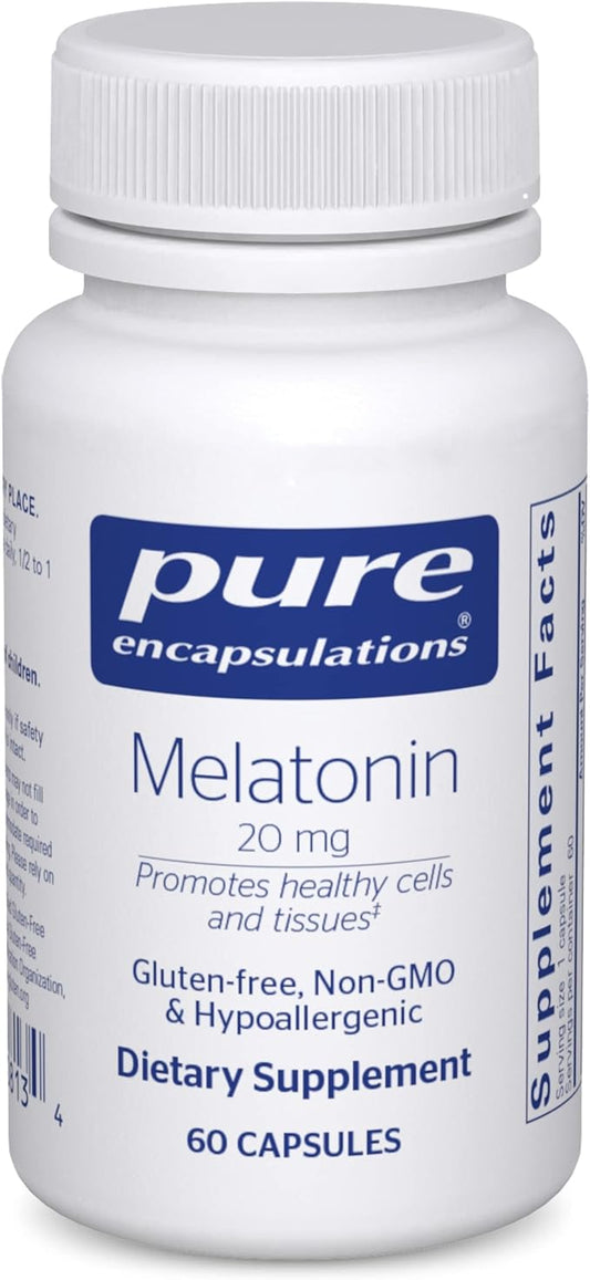 Pure Encapsulations Melatonin 20 mg -60ct