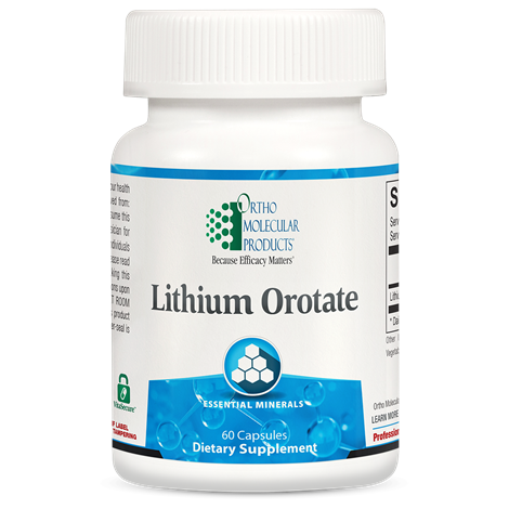 Ortho Molecular Lithium Orotate - 60ct