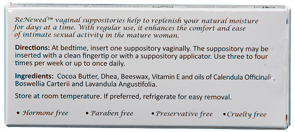 Bezwecken ReNewed Vaginal Suppositories 15ct