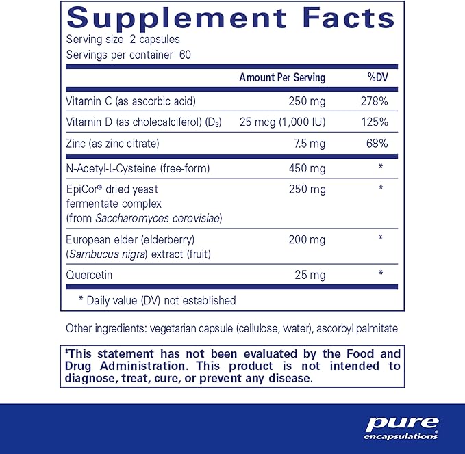 Pure Encapsulations PureDefense with NAC, 120ct