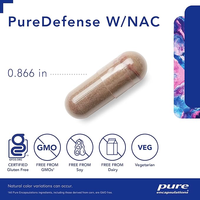 Pure Encapsulations PureDefense with NAC, 120ct