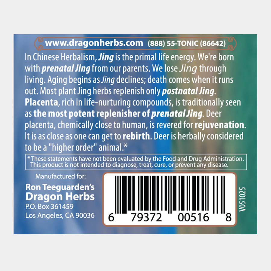 Dragon Herbs Deer Placenta 60 Caps