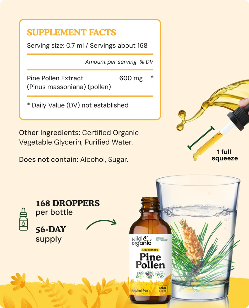Wild & Organic Pine Pollen 4 oz